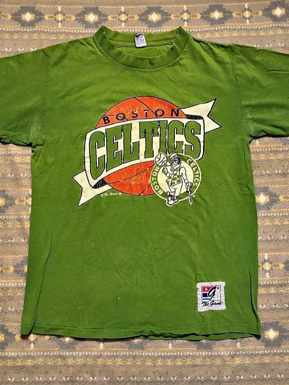 Vintage The Game Boston Celtics Graphic Green Tee